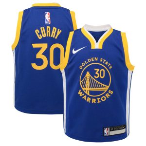 Nike Stephen Curry Golden State Warriors Unique Toddler Royal Swingman Player Jersey Icon Edition