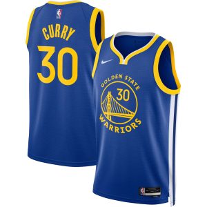 Nike Stephen Curry Golden State Warriors Unisex Royal Trendy Swingman Jersey Icon Edition