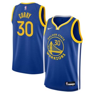 Nike Stephen Curry Golden State Stylish Warriors Youth Royal Swingman Jersey Icon Edition