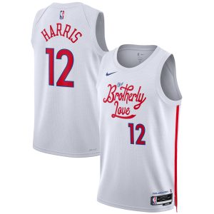 Nike Tobias Harris Chic Philadelphia 76ers Unisex White 2022/23 Swingman Jersey City Edition