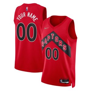Nike Toronto Raptors Red 2021/22 Diamond Swingman Custom Jersey Icon Trendy Edition