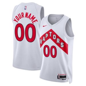 Nike Toronto Raptors Unisex Fabulous White Swingman Custom Jersey Association Edition