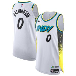 Nike Tyrese Fabulous Haliburton Indiana Pacers White 2024/25 Authentic Player Jersey City Edition