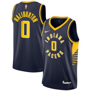 Nike Tyrese Haliburton Indiana Pacers Gorgeous Youth Navy Swingman Jersey Icon Edition