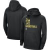 Nike Utah Jazz Unisex Black 2023/24 Performance Spotlight On Court Practice Pullover Eye - catching Hoodie