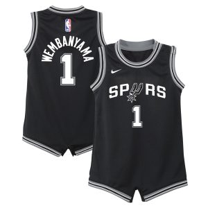 Nike Victor Wembanyama San Antonio Spurs Infant Black Fabulous Swingman Player Jersey Icon Edition