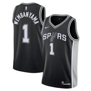 Nike Fabulous Victor Wembanyama San Antonio Spurs Youth Black Swingman Jersey Icon Edition