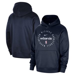 Nike Washington Wizards Navy 2024/25 Spotlight Unique On Court Practice Performance Pullover Hoodie