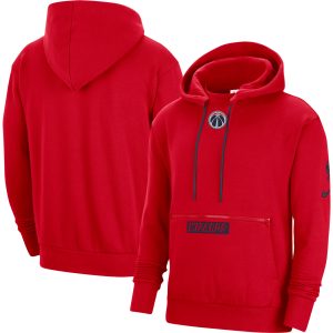 Nike Washington Wizards Red 2022/23 City Eye - catching Edition Courtside Pullover Hoodie