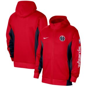 Nike Washington Unique Wizards Red 2023/24 Authentic Showtime Full Zip Hoodie