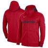 Nike Washington Wizards Red Authentic Showtime Performance Full Zip Elegant Hoodie