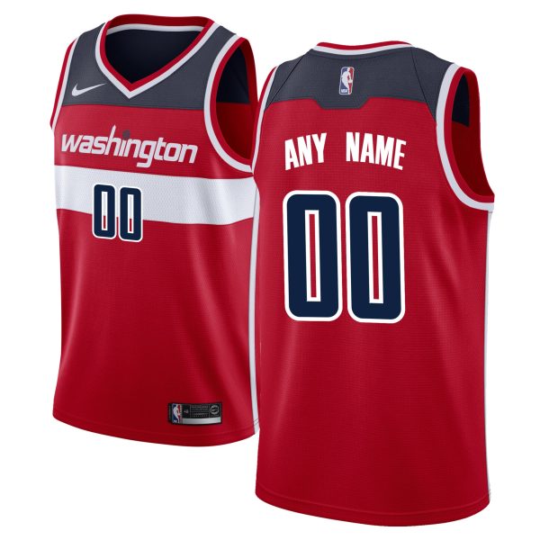 Nike Washington Wizards Red Chic Swingman Custom Jersey Icon Edition