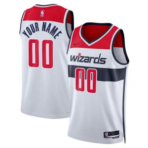 Nike Washington Wizards Unisex White Swingman Custom Jersey Stylish Association Edition