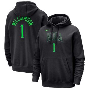 Nike Zion Williamson New Orleans Pelicans Black 2023/24 City Edition Name & Number Pullover Hoodie Gorgeous