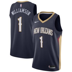 Nike Zion Williamson New Orleans Pelicans Navy 2019 NBA Draft First Round Pick Swingman Jersey Icon Edition Stylish