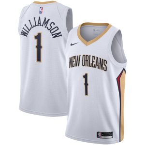 Nike Zion Williamson New Orleans Pelicans White 2019/2020 Swingman Eye - catching Jersey Association Edition