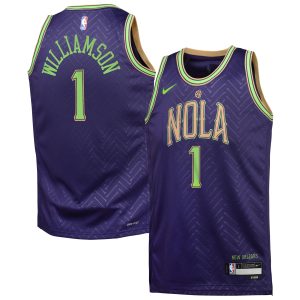 Nike Zion Williamson New Orleans Pelicans Premium Youth Purple 2024/25 Swingman Player Jersey City Edition
