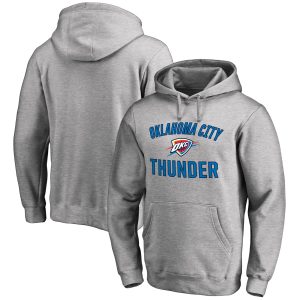 Oklahoma Eye - catching City Thunder Ash Victory Arch Pullover Hoodie