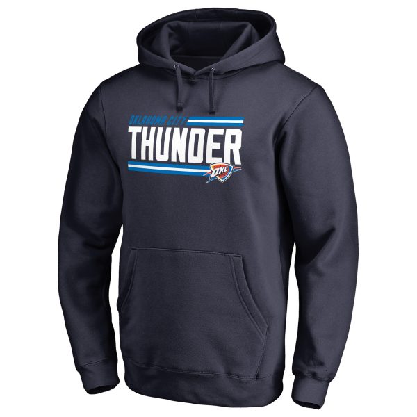 Oklahoma City Thunder Navy Onside Stripe Premium Pullover Hoodie