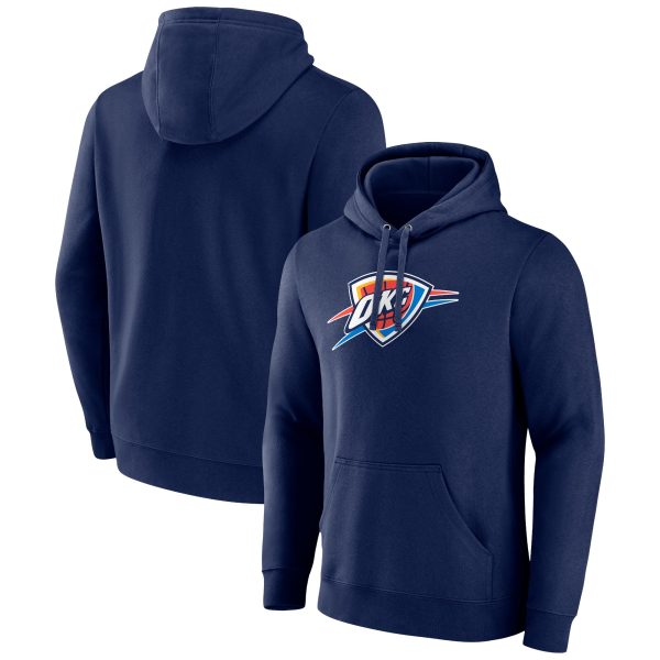 Oklahoma City Thunder Navy Primary Logo Pullover Eye - catching Hoodie