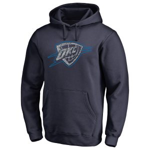 Oklahoma Fabulous City Thunder Navy Static Logo Pullover Hoodie