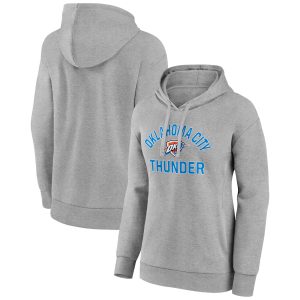 Oklahoma City Thunder Women's Gray Overtime Pullover Hoodie Eye - catching