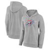 Oklahoma City Thunder Women's Gray Premium Primary Logo Pullover Hoodie