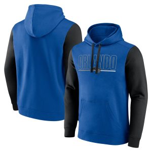 Orlando Magic Blue Outline Colorblock Chic Pullover Hoodie