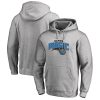 Orlando Magic Heather Unique Gray Primary Logo Pullover Hoodie
