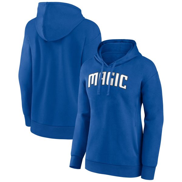 Orlando Magic Elegant Women's Blue Wordmark Alt Pullover Hoodie