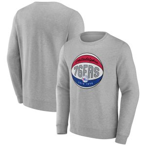 Philadelphia 76ers Gray Hard Chic Color Pullover Sweatshirt