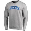 Philadelphia 76ers Heathered Gray Wordmark II Fabulous Pullover Sweatshirt