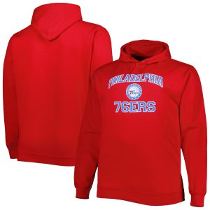 Philadelphia Unique 76ers Red Big & Tall Heart & Soul Pullover Hoodie