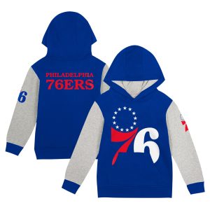 Philadelphia 76ers Toddler Royal Fair Catch Fleece Pullover Premium Hoodie