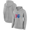 Philadelphia 76ers Women's Gray Primary Logo Fabulous Pullover Hoodie