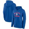 Philadelphia 76ers Women's Elegant Royal Overtime Pullover Hoodie