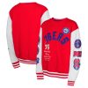 Philadelphia 76ers Youth Premium Red Star Treatment Pullover Sweatshirt