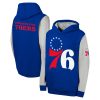 Philadelphia 76ers Youth Royal Fair Catch Fleece Pullover Hoodie Trendy