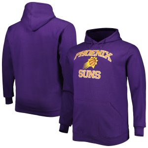 Phoenix Suns Eye - catching Heathered Gray Big & Tall Heart & Soul Pullover Hoodie