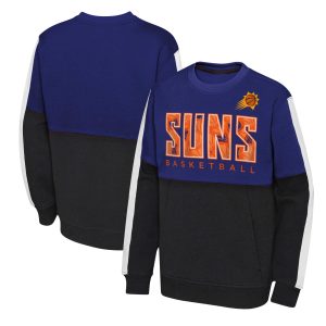 Phoenix Suns Youth Purple/Black Eye - catching Strong Side Pullover Sweatshirt