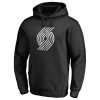 Portland Trail Blazers Black Marble Gorgeous Logo Pullover Hoodie