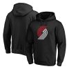 Portland Trail Blazers Black Primary Logo Pullover Chic Hoodie