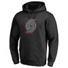 Portland Chic Trail Blazers Black Static Logo Pullover Hoodie