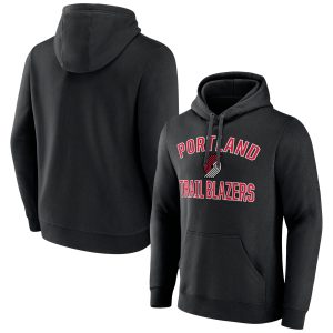 Portland Trail Blazers Black Victory Gorgeous Arch Pullover Hoodie