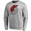 Portland Trail Blazers Heathered Gray Primary Eye - catching Logo Sweatshirt