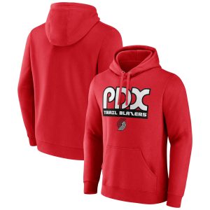 Portland Trail Blazers Red Team Pride Gorgeous Pullover Hoodie