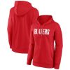 Portland Trail Blazers Women's Gorgeous Red Wordmark Alt Pullover Hoodie