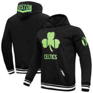 Pro Standard Boston Celtics Black 2024/25 City Edition Pullover Stylish Hoodie