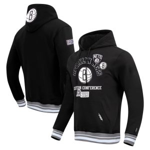 Pro Standard Brooklyn Nets Premium Black Area Code Pullover Hoodie