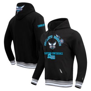 Pro Standard Charlotte Hornets Black Fabulous Area Code Pullover Hoodie